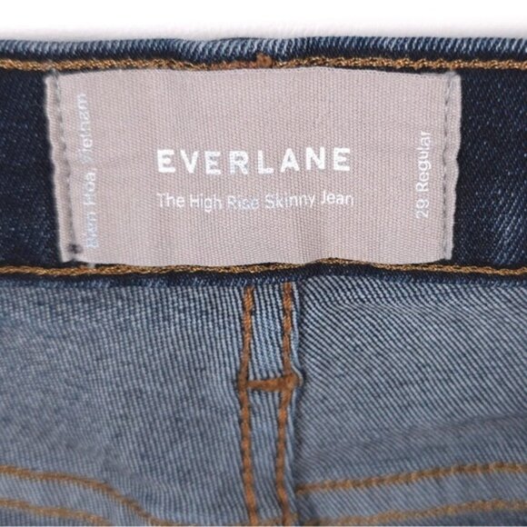 EVERLANE The High Rise Skinny Jean Size 29 Regular - Picture 3 of 10